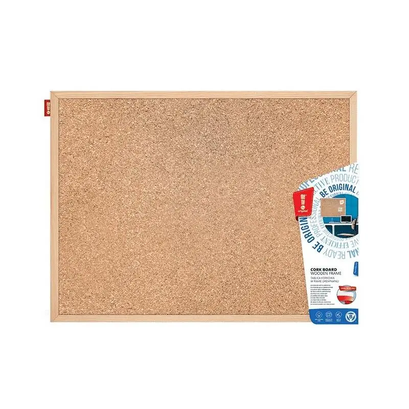 TABLICA KORKOWA 60 x 40 CM RAMA DREWNIANA - Memoboards