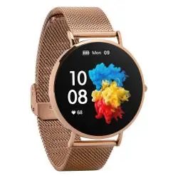 SMARTWATCH GARETT VERONA – ZŁOTY, STALOWY, ELEGANCKI ZEGAREK DAMSKI Z FUNKCJAMI SPORTOWYMI