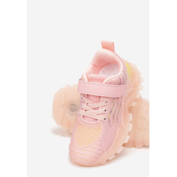 RÓŻOWE BUTY SPORTOWE Z PODESZWĄ LED ROZMIAR 23 II GATUNEK