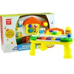 DOMEK Z PIANINKIEM ZABAWKA INTERAKTYWNA LEAN TOYS 2+