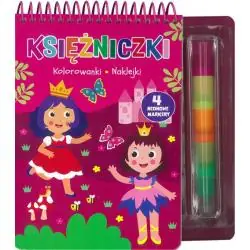 KSIĘŻNICZKI. KOLOROWANKI, NAKLEJKI