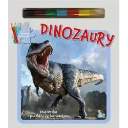 DINOZAURY. KSIĄŻECZKA Z PUZZLAMI I KOLOROWANKAMI