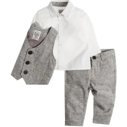 KOMPLET CHŁOPIĘCY KAMIZELKA + SPODNIE ROZMIAR 74 COOL CLUB