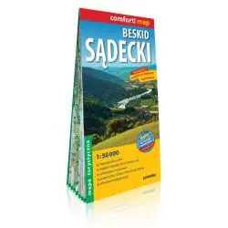 BESKID SĄDECKI LAMINOWANA MAPA TURYSTYCZNA 1:50 000