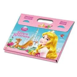 DISNEY ŚPIĄCA KRÓLEWNA TECZKA Z KSIĄŻECZKAMI I KREDKAMI