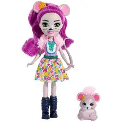 LALKA ENCHANTIMALS MAYLA MOUSE + ZWIERZĄTKO MATTEL 4+