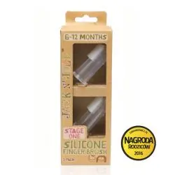 SZCZOTECZKA SILIKONOWA NA PALEC 6-12 M-CY 2 SZT.
