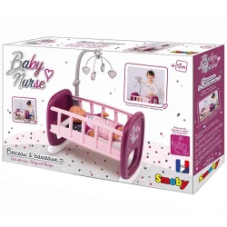 KOŁYSKA ŁÓŻECZKO Z KARUZELĄ BABY NURSE 18M+