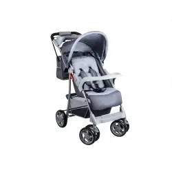 WÓZEK SPACEROWY SPACERÓWKA SKŁADANY 6-36 MIESIĘCY + AKCESORIA LIONELO EMMA PLUS SZARY