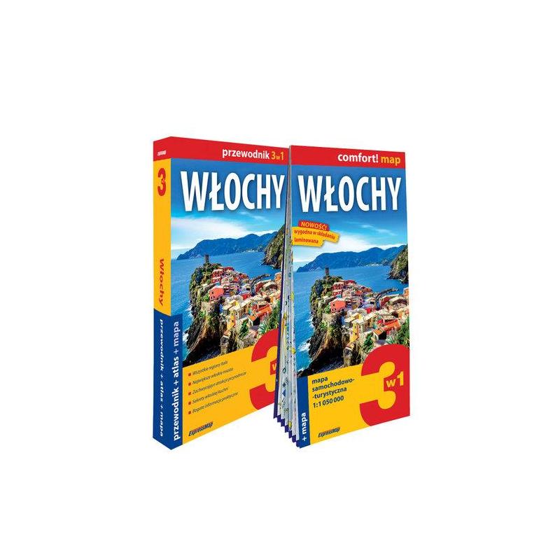 WŁOCHY 3W1: PRZEWODNIK+ATLAS+MAPA
