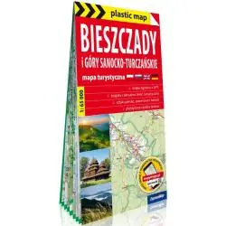 BIESZCZADY I GÓRY SANOCKO-TURCZAŃSKIE FOLIOWANA MAPA TURYSTYCZNA 1:65 000