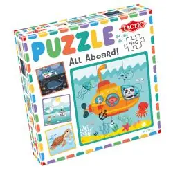 PUZZLE 4W1 MOJE PIERWSZE PUZZLE WSZYSCY NA POKŁAD TACTIC 3+
