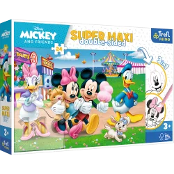 MICKEY W WESOŁYM MIASTECZKU PUZZLE SUPER MAXI 24 ELEMENTY TREFL 3+