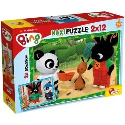 BING I PRZYJACIELE PUZZLE 2W1 2 X 12 ELEMENTÓW LISCIANI 3+