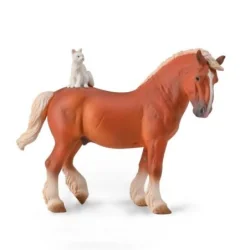 FIGURKA KOŃ DRAFT Z KOTEM 3+