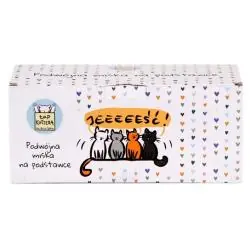 PODWÓJNA MISKA NA PODSTAWCE ŁAP KOTTERA