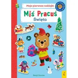 ŚWIĘTA. MIŚ PRACUŚ. KSIĄŻKA Z NAKLEJKAMI