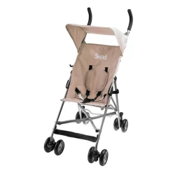 LEKKI WÓZEK SPACEROWY - PARASOLKA BEŻOWA DLA DZIECI DO 15 KG SMIKI TRAVEL 6M+