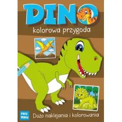 DINO. KOLOROWA PRZYGODA. KOLOROWANKA Z NAKLEJKAMI