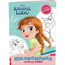 DISNEY KRAINA LODU KOLOROWANKA WEDŁUG KODU
