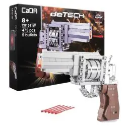 KLOCKI KONSTRUKCYJNE REVOLVER + 5 POCISKÓW 475 ELEMENTÓW CADA 8+