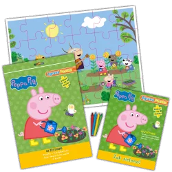 ŚWINKA PEPPA. PEPPA GRA W ZIELONE! ZGRANA PACZKA