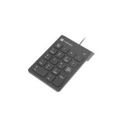 KLAWIATURA NUMERYCZNA NATEC GOBY 2, USB, CZARNA, MEMBRANOWA, 18 KLAWISZY, KOMPAKTOWA