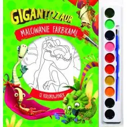 GIGANTOZAUR. MALOWANIE FARBKAMI