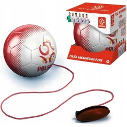 PIŁKA NOŻNA TRENINGOWA PZPN NA SZNURKU 3+