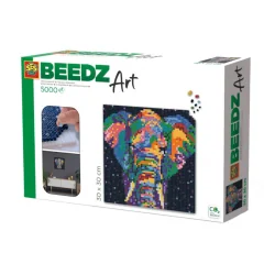 KORALIKOWE PRASOWANKI KOLOROWY SŁOŃ 5000 ELEMENTÓW SES CREATIVE 12+