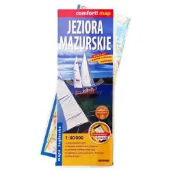 JEZIORA MAZURSKIE 2-CZĘŚCIOWA LAMINOWANA MAPA ŻEGLARSKA 1:60 000