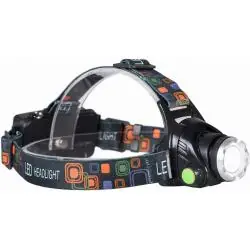 LATARKA CZOŁOWA LIBOX LB0107 COB+XML-T6 | ZOOM | 4 TRYBY | AKUMULATOR 2×18650