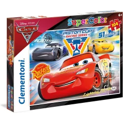 DISNEY AUTA PUZZLE 104 ELEMENTY CLEMENTONI 6+