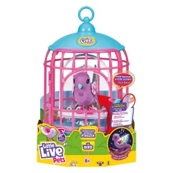 INTERAKTYWNY PTASZEK W KLATCE LITTLE LIVE PETS 5+