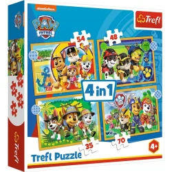 PSI PATROL PUZZLE 4W1 207 ELEMENTÓW TREFL 4+