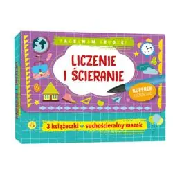 LICZENIE I ŚCIERANIE. ZACZYNAM SZKOŁĘ! 3 KSIĄŻECZKI + SUCHOŚCIERALNY MAZAK