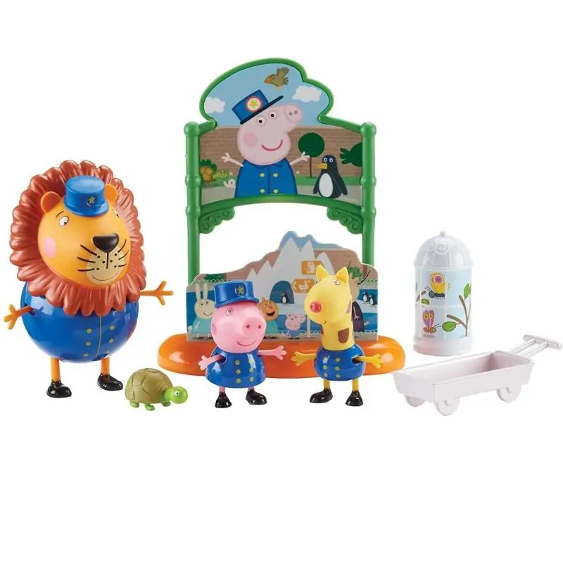 ŚWINKA PEPPA DZIEŃ W ZOO 3 FIGURKI + AKCESORIA 3+ - Tm Toys