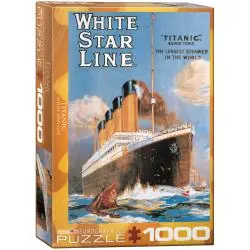WHITE STAR LINE TITANIC PUZZLE 1000 ELEMENTÓW EUROGRAPHIC 10+
