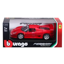 AUTKO METALOWE FERRARI F50 CZERWONY 1:24 BBURAGO 3+