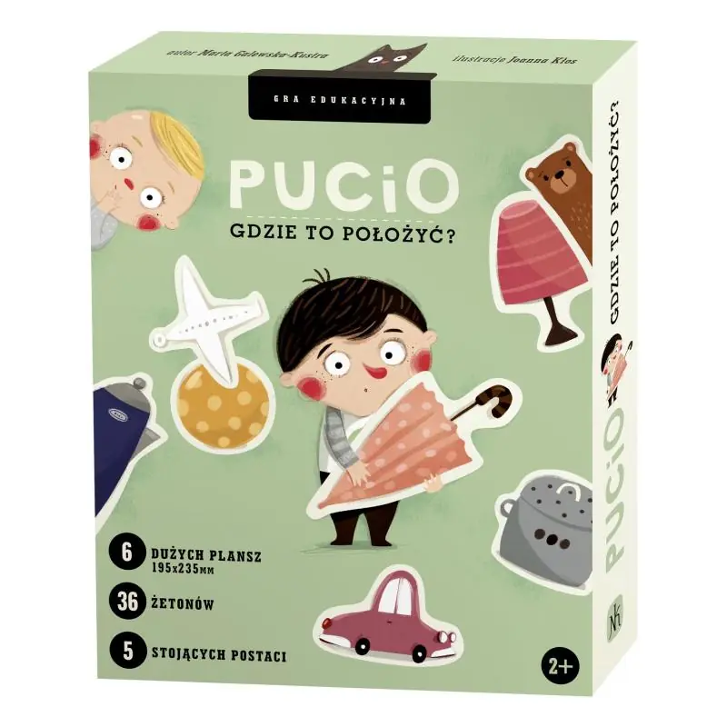 PUCIO GDZIE TO POŁOŻYĆ GRA EDUKACYJNA 2+ - Nasza Księgarnia