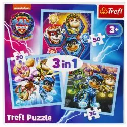 MOC MIGHTY PUPS PSI PATROL PUZZLE 106 ELEMENTÓW TREFL 3+