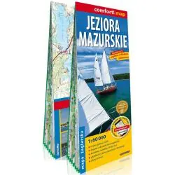 JEZIORA MAZURSKIE 2-CZĘŚCIOWA LAMINOWANA MAPA ŻEGLARSKA 1:60 000