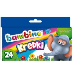 KREDKI OŁÓWKOWE BAMBINO 24 KOLORY