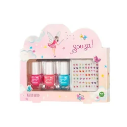 LAKIERY DO PAZNOKCI Z NAKLEJKAMI SOUZA 4+