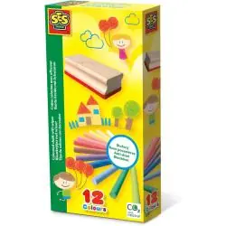 KOLOROWE KREDY Z GĄBKĄ SES CREATIVE 3+