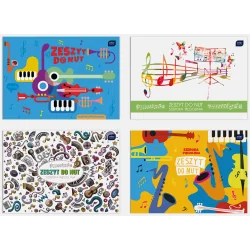 ZESZYT DO NUT B5 SZEROKA PIĘCIOLINIA 16 KARTEK