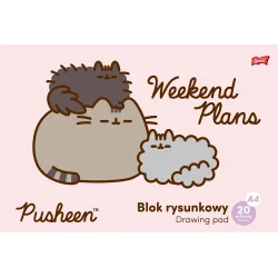 BLOK RYSUNKOWY 20 KARTEK A4 PUSHEEN