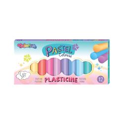 PLASTELINA 12 KOLORÓW PASTELOWYCH COLORINO KIDS