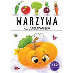 WARZYWA. KOLOROWANKA Z NAKLEJKAMI