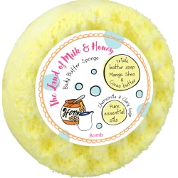 GĄBKA NASĄCZONA DO KĄPIELI BOMB COSMETICS THE LAND OF MILK BODY BUFFER 200G